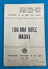 FM23-82  106-MM Recoilless Rifle M40A1 Field Manual 1958