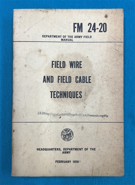 FM24-20 Field Wire Technique  Field Manual 1970