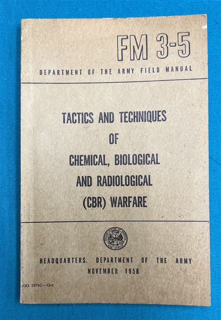 FM3-5 Tactics and Techniques of Chemical Biological and Radiological CBR Warfare 1958
