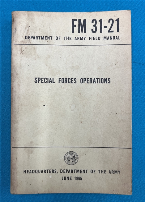 FM31-21 Special Forces Operations  Field Manual 1965