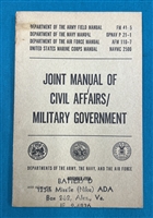 FM41-5 Joint Manual of Civil Affairs Field Manual 1958