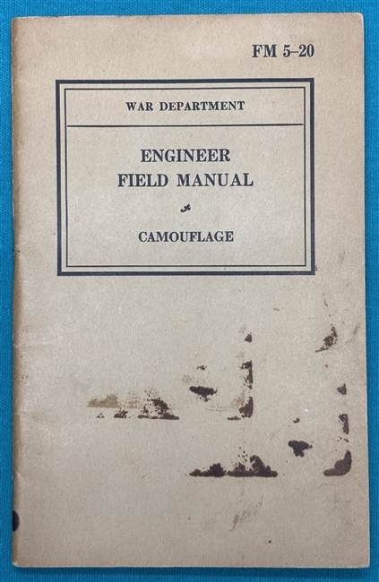 FM5-20  Camouflage Field Manual  1940