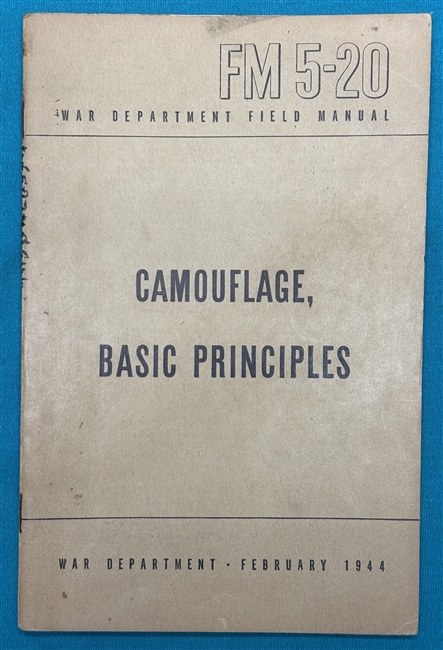 FM5-20  Camouflage Basic Principles  Field Manual 1944