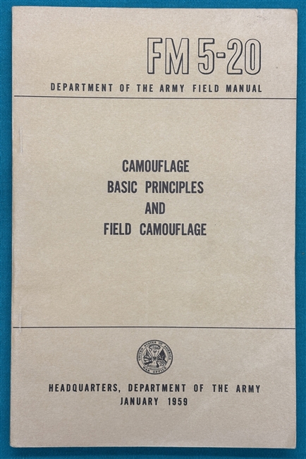 FM5-20  Camouflage Basic Principles  Field Manual 1959