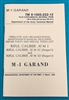 Book Manual Operator TM 9-1005-222-12 M1 Garand