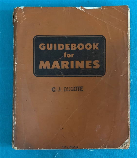 1946 GUIDEBOOK FOR MARINES  1st Edition 3rd Printing