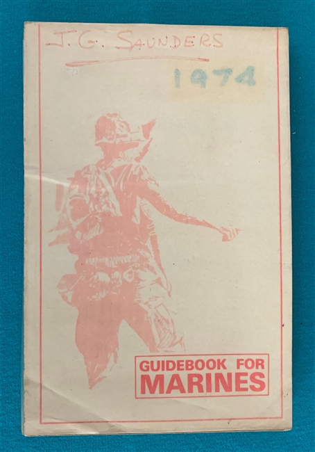 1974 GUIDEBOOK FOR MARINES 13th Revised Edition 1st Printing