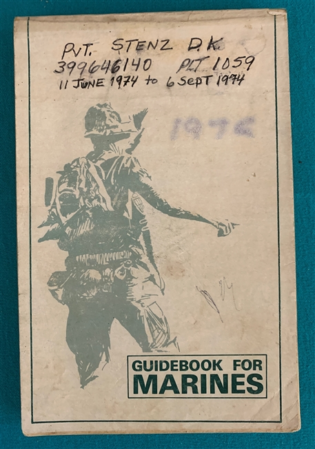 1975 GUIDEBOOK FOR MARINES Green Marine 13th Revised Edition 2nd Printing