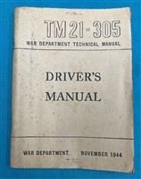 TM21-305 Driver's Manual Technical Manual 1944