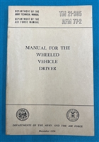 TM21-305  Manual for the Wheeled Vehicle Driver Technical Manual 1956