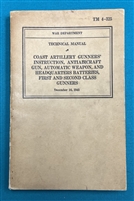 TM 4-325 Coast Artillery Anti-Aircraft Gunners' Instruction Technical Manual