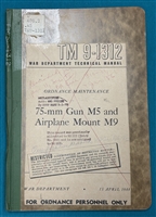 TM 9-1312  75mm Gun M5 & Airplane Mount M9 Technical Manual 1944