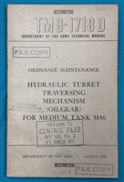 TM 9-1718D M46 Tank Turret Traversing  Technical Manual  1950