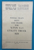 TM 9-1804B  1/4-Ton  Truck  M38 Power Train Body & Frame  Technical Manual 1952