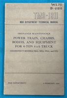 TM 9-1811 Diamond T 4-Ton 6 x 6 Truck  Technical Manual  1944