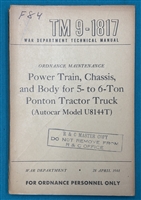 TM 9-1817 Autocar U8144T Ponton Truck  Technical Manual  1944