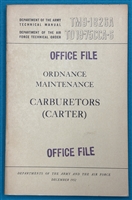 TM 9-1826A  Carburetors  Carter Technical Manual 1952