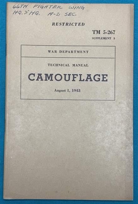 TM5-267-3  Camouflage Technical Manual 1943