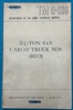 TM 9-819  2-1/2 Ton Truck M34 Technical Manual  1950