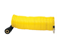 Viair 30 Ft. Extension Coil Hose (Closed-ended 1/4" Quick Coupler & Stud)