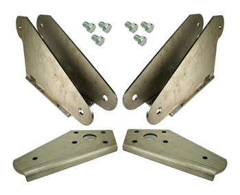 55-57 Chevy Bolt-On Rear Bracket Kit, sold as pair!