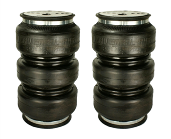 [2] Pack Universal Air Suspension "Triple Play" Air Bag 3/8" NPT Port (For Light weight Application, Only For Rear), Sold as pair!