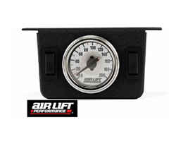 Air Lift 26157 PN Dual Needle 200 Psi Gauge & Panel With Two 3 Prong Momentary Rocker Switches, sold each!