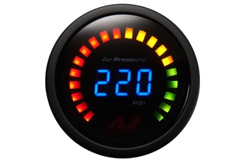 Air Zenith 220 Psi Black Face LED Digital Gauge