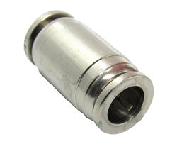 Nickel Plated Brass 1/4" PTC  Straight Union  Fitting