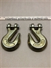 Chain 1/2" G70 Clevis Grab Hooks with Pin Tow Truck Trailer Tie Down Chain (Lot of 2)