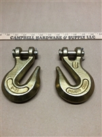 Chain 1/2" G70 Clevis Grab Hooks with Pin Tow Truck Trailer Tie Down Chain (Lot of 2)