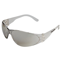 CheckliteÂ® CL1 Frameless Safety Glasses, Polycarbonate I/O Clear Mirror Lens, DuramassÂ®, Clear Polycarbonate Temples