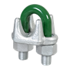 VAN BEEST 1/4" 6-7mm Green Pin Wire Rope Clip