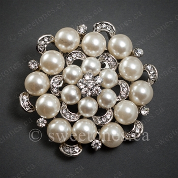 wedding rhinestone broach