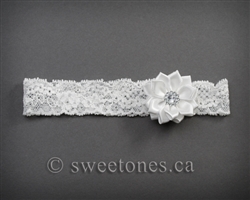Lace lace baby girls headband  â€“ Style ACC-BHB011