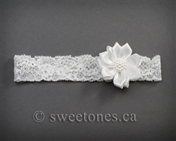 Lace lace baby girls headband  â€“ Style ACC-BHB012
