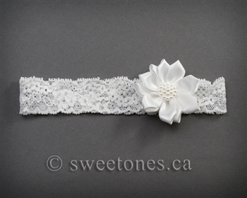 Lace lace baby girls headband  â€“ Style ACC-BHB012