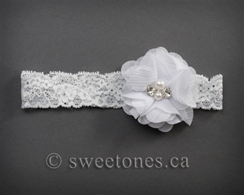 Baby girls lace headband  â€“ Style ACC-BHB013
