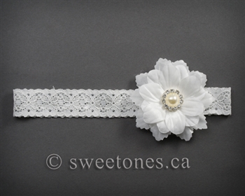 Lace lace baby girls headband  â€“ Style ACC-BHB014