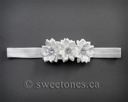 Flower lace baby girls headband  â€“ Style ACC-BHB034