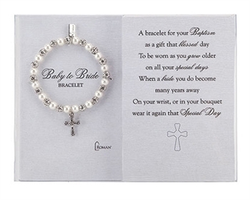 Baby baptism Peral  bracelet