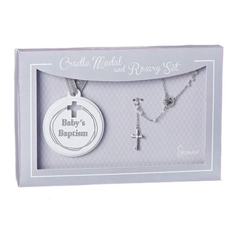 Rosary and Cradle medal set - Style ACC-GIFT015