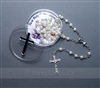 First Communion white rosary