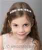 Pearl rhinestone hair band
