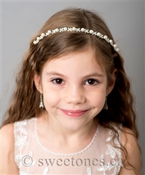 Pearl rhinestone headband