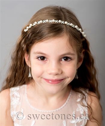 Pearl rhinestone headband