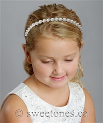 Pearl rhinestone headband