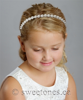 Pearl rhinestone headband