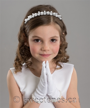 Pearl rhinestone headband