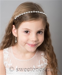 Pearl rhinestone headband
